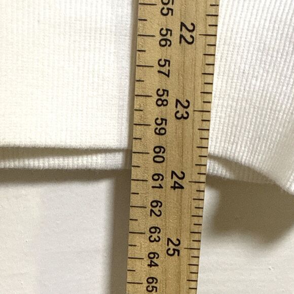 NWT Tommy Hilfiger Men's Ivory White Fleece Pullover Big Spelled Out Logo Sz XS - Picture 7 of 10